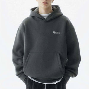 Wholesale <b>Men</b>’s Heavyweight <b>Fleece</b> Oversized Hoodie | Blank, <b>Thick</b> Fabric, Custom Logo - Product Image 6