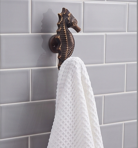 Premium Seahorse Design Wall <b>Hook</b> Metal Handmade Vintage Style Animal Pattern Single <b>Hook</b> For Home Decor Stylish Home Accent - Product Image 4