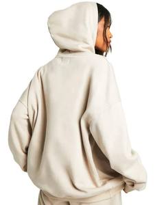 Sudadera con Capucha Corta Informal para Mujer, Marca King, con Bolsillos Bordados, Manga Larga, Tejido de Felpa, 240g, Poliéster/Algodón - Product Image 5