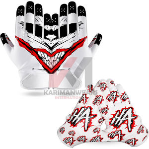 Guantes de Fútbol Americano Duraderos con Palma Reforzada, Transpirables, Flexibles, Ligeros y Ajuste Atlético - Product Image 1