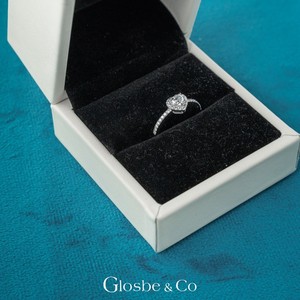 Glosbe Co Everyday Wear Women 18K Solid Gold Heart-Shaped Natural Diamond <b>Ring</b> 4.8x4.2mm for Certified Jewelry Wholesale Vietnam - Product Image 2