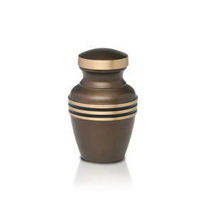 Brass Keepsake Cremation <b>Urn</b> for Ashes Traditional Pewter Funeral Mini <b>Urns</b> Supplies by Higher Handicrafts - Product Image 6