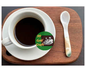 Cuillère en coquillage de qualité supérieure avec manche en porcelaine, origine Vietnam - Cuillère décorative pour présentation haut de gamme dans les restaurants et hôtels - Product Image 4