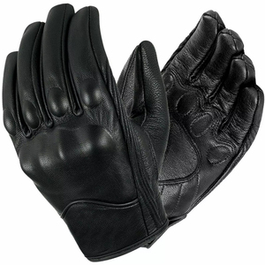Gants de moto unisexes en cuir sur mesure antidérapants pour écran tactile, pour motocross, vélo, sport de plein air, doigts entiers - Product Image 2