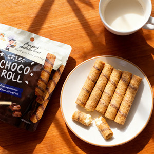 Blessed Harvest Golden Crisp Chocolate Rolls 50g – Deliciosos Rollos de Chocolate Crujientes con Cacao - Product Image 4