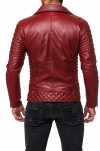 Chaqueta de Moto Unisex de Cuero PU, Corte Holgado, Transpirable, con Cierre de Cremallera, Cuello Alto, Color Sólido, Manga Regular, Estilo Urbano para Invierno - Product Image 2
