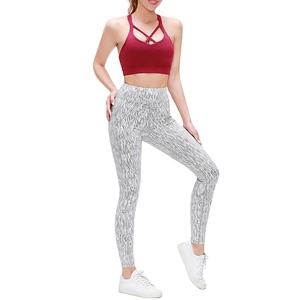 Femmes écologique solide entraînement Gym Fitness vêtements nouveau Style surdimensionné Yoga ensembles taille élastique respirant soutien-gorge haut décontracté - Product Image 1