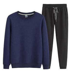 ชุดวอร์ม2ชิ้นมีฮู้ดแบบสวมหัวสำหรับผู้ชายชุดวอร์ม2024แบบใหม่ล่าสุดออกแบบโลโก้ได้ตามต้องการ - Product Image 3