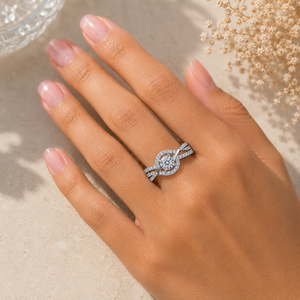 Bague vintage en diamant de culture en forme de poire, argent 925, or 9kt, 14kt, 18kt, bagues en diamant pour femme, bague de fiançailles - Product Image 2