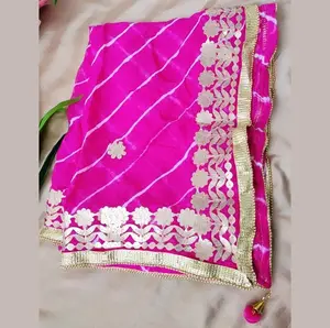 印度丝绸杜帕塔手工戈塔帕蒂民族作品婚礼礼物回归 & 伴娘礼物婚礼对女人的青睐杜帕塔
