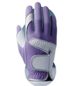 Gants de golf personnalisés OEM, couleurs variées, cuir synthétique blanc, respirants, protection UV, pour main gauche, vente en gros - Product Image 2