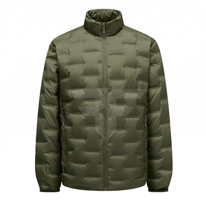 Abrigo de Invierno para Hombre, Grueso, Largo, Formal, Ligero, con Cierre, Cuello Alto, Suave y Cálido - Product Image 1