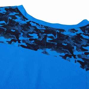 Ensemble de maillot de basket-ball unisexe bleu, col en V, sans manches, respirant, en maille, personnalisable, vêtements de sport en polyester - Product Image 5