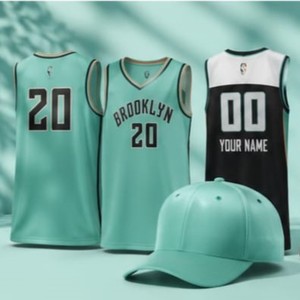 Maillot de basket-ball Brooklyn sans manches, col en V, polyester anti-humidité, unisexe, adulte, coupe classique, toutes saisons, impression du nom de l'équipe - Product Image 2