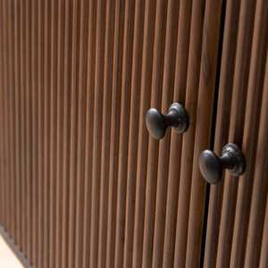 Aparador redondo Vandana Radiant Optima en madera de mango y metal Ysé - Product Image 6