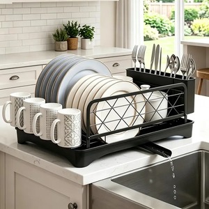 Étagère de rangement en métal noir robuste avec support pour barre de musculation, support décoratif en métal pour cuisine, hôtel, restaurant - Product Image 5
