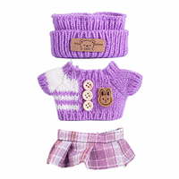 Vêtements pour poupées personnalisées de 17 cm Lafufu Stock, pose assise, thème fête, chemises et hauts tricotés unisexes