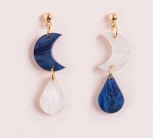 Geometric Chain Resin Drop Earrings For Gift Event Festive Trending Women Statement Acrylic Jewelry Boho Resin <b>Accessories</b> - Product Image 5