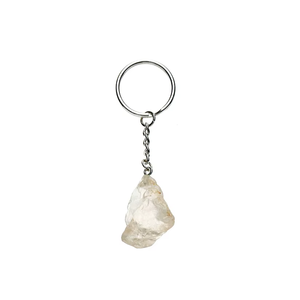 Llavero de alta calidad con cristal de cuarzo transparente, llavero de piedra natural, regalos para mujeres, venta al por mayor. - Product Image 4