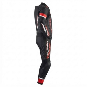 Combinaison de course en cuir pour moto personnalisée, équipement de moto haut de gamme pour hommes avec protections, construction durable - Product Image 3