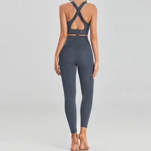 Conjuntos Deportivos de 2 Piezas para Mujer, Diseño a Rayas, Transpirables, Cintura Alta, Levanta Glúteos, para Gimnasio, Fitness, Yoga - Product Image 4