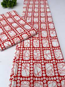 Tissu en coton Ankara authentique du Ghana, imprimé wax africain, motifs vibrants pour la mode et l'artisanat des jeunes filles - Product Image 4