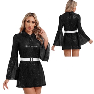 Ropa de baile Sexy contemporánea para mujer, ropa de discoteca con lentejuelas, traje de baile de escenario, ropa de actuación, vestidos de baile - Product Image 1
