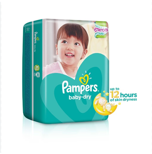 Couches pour bébé Pampers Mega Junior, taille extra large, haute absorption, douces, confortables, sécheresse garantie toute la journée - Product Image 1