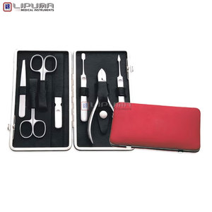 Buy Premium Custom Travel Friendly Black Case Manicure Pedicure <b>Set</b> High Quality Stainless Steel <b>Nail</b> Grooming Kit - Product Image 2