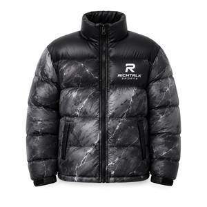 New Style Men Stand Collar Puffer Jacket Soft Warm <b>Fabric</b> Comfortable Durable Material Breathable Eco-Friendly Winter - Product Image 1