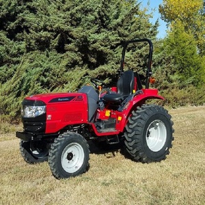 Tractor agrícola Mahindra 4WD con transmisión de engranajes, neumáticos grandes y toldo para uso agrícola - Product Image 4