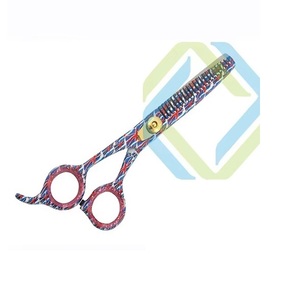 Ciseaux de coiffure droits Source Surgical B-EBT-111 couleur titane pour droitiers, ciseaux à effiler de beauté, tranchants - Product Image 1