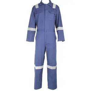 Algodão de proteção de segurança de alta visibilidade, uniforme geral, coberturas retardadoras de incêndio fr avaliado, jump suit