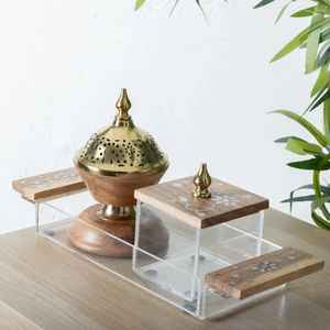 เครื่องเผาธูปไม้ที่นิยมใช้ในศาสนาเครื่องหอมแบบคลาสสิก - Product Image 2