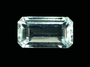 Pierre précieuse aigue-marine, taille octogonale, pierre brute extraite de la terre, pour la fabrication de bijoux, bague, pendentif, bijoux fins - Product Image 1