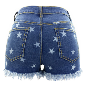 Shorts de Mezclilla Vintage para Mujer, Sexy, Cintura Alta, Desgastados, Rotos, Ajustados, Casuales de Verano, Estilo Urbano, Ecológicos - Product Image 3