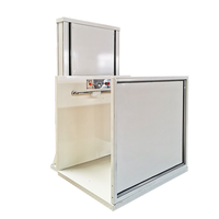 Ascenseur résidentiel pour passagers en acier inoxydable, hydraulique, certifié ISO CE, accessible aux fauteuils roulants, moderne, sans barrière, sécurité domestique