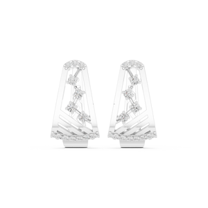 Findmine Jewels Boucles d'oreilles pendantes triangulaires martelées en or 10 carats vermeil - Product Image 2