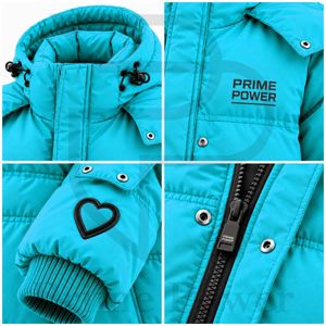 Veste d'hiver matelassée pour femme avec capuche, manteau rembourré chaud et isolé pour l'extérieur, logo personnalisé, vente en gros OEM, directement de l'usine - Product Image 3