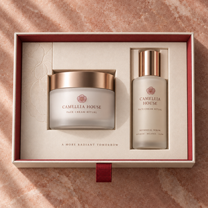 Custom CAMELLIA Face Cream Ritual Sliding <b>Drawer</b> Packaging Box - Product Image 2