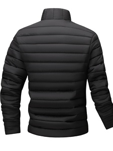 Veste matelassée à capuche pour homme, chaude, d'hiver, rembourrée, décontractée, pour l'extérieur - Product Image 2