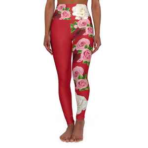 High Quality Women's Yoga <b>Leggings</b> Solid Color High-Waist Fitness Pants with Elastic Waist and <b>Lace</b> Decoration for Workouts - Product Image 4