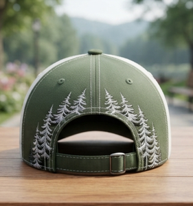 Casquette Trucker Brodé Vert et Blanc, Design Unisexe, Réglable, 6 Panneaux, pour Vente en Gros et au Détail, Décontractée pour l'Extérieur - Product Image 2