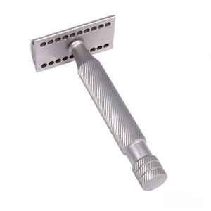 มีดโกนหนวดสแตนเลสสตีลคุณภาพสูงแบบกำหนดสีได้ พร้อมใบมีดคมสองคม ใช้ซ้ำได้ เหมาะสำหรับช่างตัดผม - Product Image 5