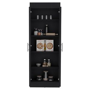 Armadio Dispensa a 2 Ante Nepal, Design Salvaspazio con Ripiani Multipli per Organizzazione Cucina - Product Image 6