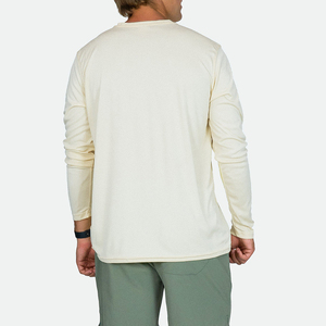 เสื้อยืดคอกลมแขนยาวสีพื้นสำหรับผู้ชาย PUFFIN SPORTS ออกแบบเองตามสั่ง (OEM) ทรงปกติ สวมใส่สบาย ผลิตจากผ้าถักโพลีเอสเตอร์แห้งเร็ว - Product Image 6
