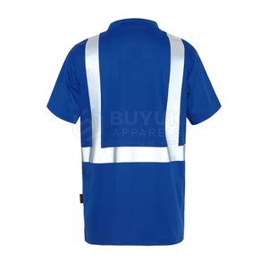 T-shirt de sécurité haute visibilité à manches courtes, respirant, réfléchissant, 100 % polyester, coupe classique, protection incendie - Product Image 2