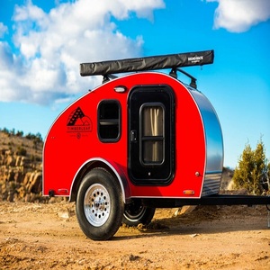Remolque Portátil Tipo Lágrima, Pequeño Remolque de Camping con Cabina para Dormir, Cocina Pequeña, Espacio de Almacenamiento, Estructura Ligera y Fácil de Transportar - Product Image 4