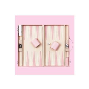 Jeu de Backgammon Premium en Cuir Végétalien avec Gobelets à Dés, Plateau Pliant Portable pour Décoration Intérieure et Divertissement en Voyage - Product Image 6