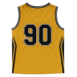 Maillot de lacrosse unisexe jaune et noir en polyester léger – Tenue de sport athlétique pour équipe, entraînement et match - Product Image 2